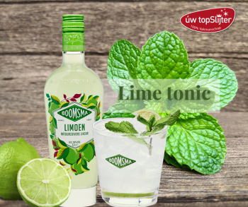 Lime tonic - Boomsma Limoen likeur - uw topSlijter 