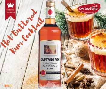Captain Fox Rum Dark - Hot Buttered Rum Cocktail - mixtip - uw topSlijter